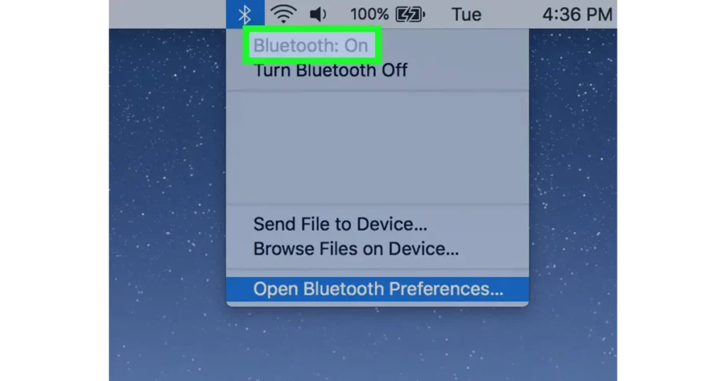 Step 1: Enable Bluetooth on Your MacBook